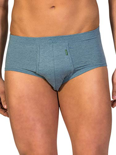 ZD ZERO DEFECTS | Mini Slip Algodón Abertura Hombre | Respirable y Ecológico | Talla: 2XL - Color: Azul