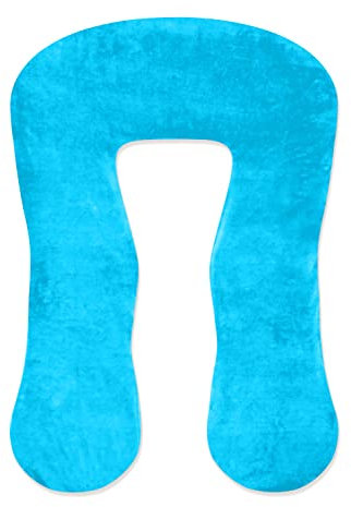 Amilian Kissenbezug, Bezug, Velours; Stillkissenbezug für Lagerungskissen, Stillkissen, Seitenschläferkissen, Pregnancy Pillow; Pillow Cover; Ersatzbezug; waschbar und abnehmbar; Größe ca. 330cm