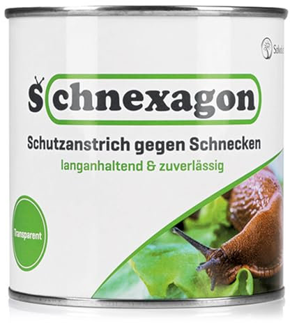 DistrEbution Schneckenschutz Schnexagon - Schutzanstrich gegen Schnecken für Hochbeet 375ml