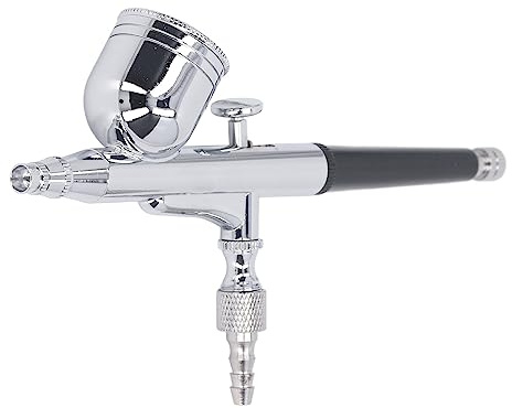 Itonash Airbrush, Rostfritt Stål Målning Luftborste med Tryckkontrollventil och 10l/min Sprayflödeshastighet, för Konstillustration -modellfärgning