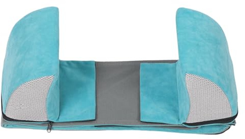 VERDANVERSE Cuscino Supporto Laterale per Carrozzina Schienale Ergonomico Imbottito Scamosciato e Spugna, Cintura Regolabile Anti Ribaltamento per Anziani
