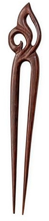 Fly Style Haarschmuck Haarnadel aus Narra Holz Handgefertigt für Elegante Hochsteckfrisuren Haarspangen Damen Nachhaltige Haarspangen für Dutt und Alltag