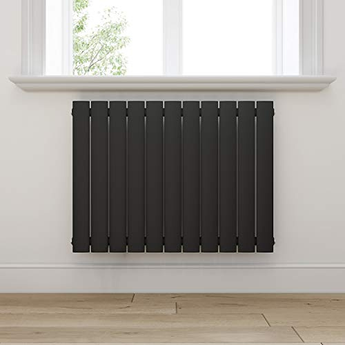 ELEGANT Design Heizkörper 630x847mm Einlagig Badezimmer/Wohnraum Seitenanschluss Antrazit Flachheizkörper Badheizkörper Radiator