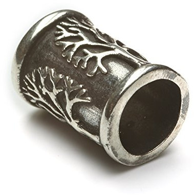 Drachensilber Lebensbaum Bartschmuck Bartperle 925 Silber keltischer Schmuck ausgefallener Haarschmuck Männer Damen