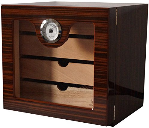 Germanus Dravus II - Umidificatore per sigari, con venature marroni