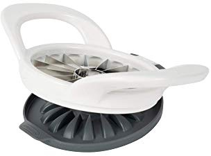 PrepWorks by Progressive Apfelschneider und Entkerner mit befestigter Sicherheitsabdeckung, spülmaschinenfest, 16 Scheiben, Weiß