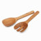 Naturoom Salatbesteck aus Akazienholz, 25,4 cm, Holzutensilien für Kochen und Küche, 2 Stück