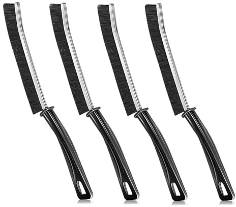 MUTORE Hartborsten Eckenreinigungsbürste 4 Stück,Fugenreinigungsbürste,Spaltreinigungsbürste,Fensterrillen Reinigungsbürste Fugenreinigungsbür für Bad,Küche,Bodenfliesen