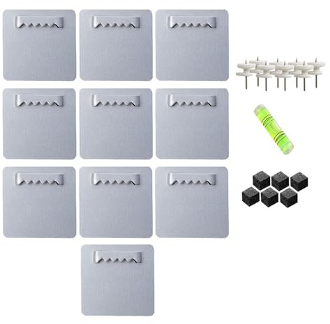 Harilla Ensemble de cintres pour Photos, Outils de décoration, Montage Mural Polyvalent, pièces Invisibles, Cadre Photo Suspendu pour horloges, peintures, 10 pièces