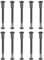 PATIKIL M6 x 70 mm Vis Chicago à Tête Hexagonale, 10 Ensembles Vis de Fixation pour Boulons, Écrous à Tête Creuse, pour Scrapbooking, Ceinture, Album Photo, Réparation de Meubles, Noir