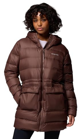 Columbia Harmony Falls Mid Down Jacket, réfléchissant, hydrofuge, duvet certifié RDS, pouvoir gonflant de 650, capuchon réglable, poches à fermeture à glissière, poignets élastiques - Femmes