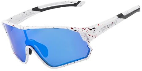 ROCKBROS Gafas Ciclismo para Niños, Gafas de Sol Polarizadas Montura TR90 Protección UV400 para MTB Running Deportes al Aire Libre
