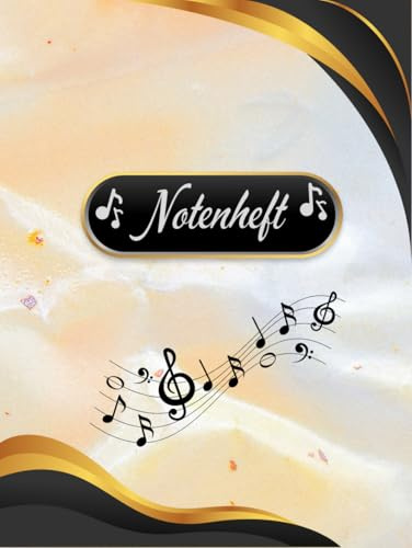 Notenheft Trompete DIN A4 Notenbuch Posaune Musikunterricht Waldhorn Notenlinienheft Große Lineatur Blasinstrumente Anfänger Kornett Querflöte ... Notensysteme Bariton Musiker Fagotte 01A11
