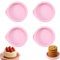 SKJAXF Silicone Egg Moulds, 4 Inch Cake Tin for Air Fryer, Fried Egg Mould with Non-Stick Surface, 4 Pcs Silicone Cake Mould, Perfect for Baking and Cooking