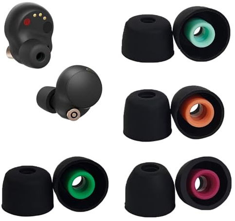 lrgnixs 4 Paar Silikon Ohrstöpsel, Ersatz Ohrpad für Sony WF 1000XM5 XM4 XM3 WF C700N Weiche Ohrkissen Noise Cancelling Ohrpolster Größe XS S M L für Optimale Passform und Hygiene