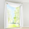 Yujiao Mao Uni Farbe Voile Freihandbogen Schals Querbehang Deko Gardinen Weiß BxL 140X600cm