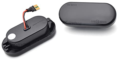 Malcayang Luz intermitente lateral para Seat Ibiza Leon Córdoba Toledo para Bora Golf 3 4 Passat 3BG Polo Focus Fiesta C-Max, Negro