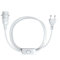 EAZY CASE E14 Lampenfassung mit 5 m Kabel, Schalter, Schraubring für Lampenschirm und Netzstecker - ideale Lampenaufhängung für Hängeleuchten, Pendelleuchten, DIY Lampe, Weiß