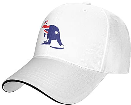 Oudrspo Australien Känguru verstellbare Sandwich Bill Hat Baseball Cap Trucker Cap