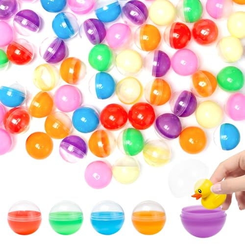 Neikafan 150 Piezas 3.2cm Bolas Navidad Pequeñas Rellenable Bolas Transparentes Rellenables Bolas Cápsulas Expendedoras para Máquina Expendedora Maquina de Chicles de Bola Pequeña