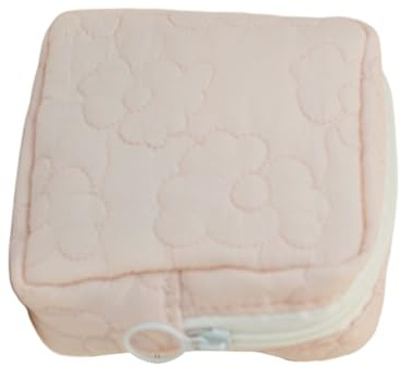 Förvaringsväska för dambindor, menstruationsbindepåse med dragkedja | Dambindning/menstruationskudde organisatör-väska, bärbar menstruationskudde, väska för periodiska kuddar för fr