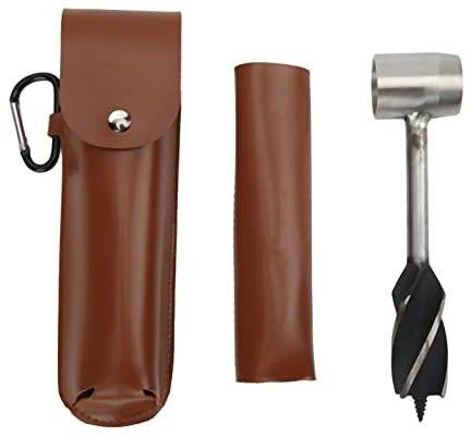 Yctze Handbohrer-Schneckenschlüssel, Legierter Stahl, Holz, Handbohrer-Schraubenschlüssel, Multifunktionales Holzbearbeitungswerkzeug, Holzbearbeitungs-Schneckenbohrer