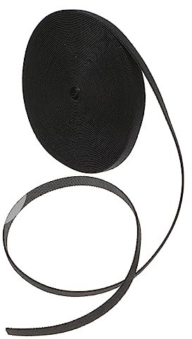 Hemobllo Bande Adhésive Auto-agrippante Noire en Nylon 10m, Facile à Installer et Résistante la Chaleur, Organiseur de Câbles Réutilisable Fermeture Auto-agrippante Double Face