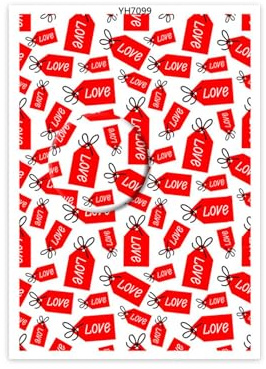 Clay Transfer Paper Pottery Underglaze Heart Paper Water Soluble Transfer Sheets for Clay Earring Jewelry Making