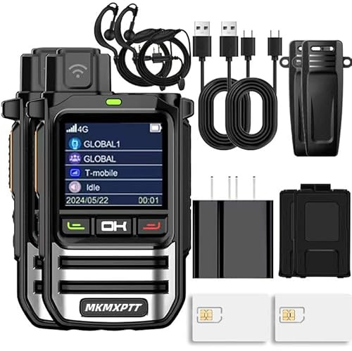 PoC Radio Global Walkie Talkie für 8000 Kilometer Langstrecke Wandern und Camping Zweiwegs Amateur (2PC)