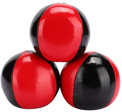 Ruiqas 3PCS Juggling Balls for Beginners,Durable Juggle Ball Kit,PU Leather High End EPS Fine Colloidal Particle Juggling Ball