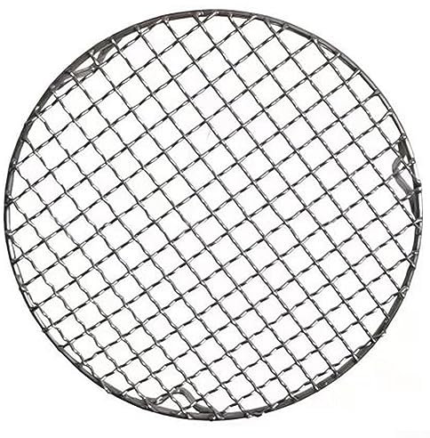 Griglia rotonda per barbecue, in acciaio , griglia per barbecue a carbone, elettrico, forno a gas, accessori da cucina per barbecue all'aperto e giardino, 27 cm