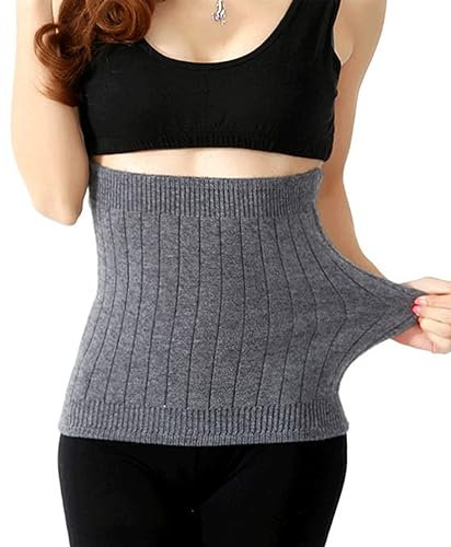 Unisex Dicke Kaschmir Nierenwärmer Damen Herren Winter Thermische Rückenwärmer Elastisch Taille Wärmer Wärmegürtel Rückenbereich Lendenwärmer Leibwärmer zur Rückenpartie Schmerzlinderung