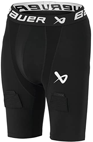 Bauer Hockey Performance Jock Short, Senior (Senior Large (34-36 Waist)), Black