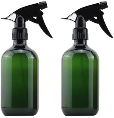 IME Spray Bottle Plastic Empty Spray Bottles 500ML Refillable Water Sprayer Indoor Plant Watering Can Mist Spraying Bottles for Household Cleaning Garden Plants Flower, 2PCS