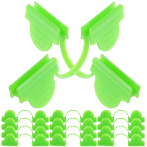 POPETPOP 50Pcs Greenhouse Clamps Greenhouse Clips Hoops Garden Support Frame for Fixing Plant Cover Plastic Sheeting Garden Net 6mm