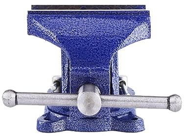 Tischschraubstock mit Amboss, 5 Zoll, 360° Drehbar, Gusseisen, für Werkbank