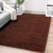 FVVRAX Flauschiger Hochflor Teppich 150x240 cm Braun | Extra weicher Shaggy Teppich rutschfest für Wohnzimmer Schlafzimmer | Kuscheliger Bodenteppich für Kinder Haustiere