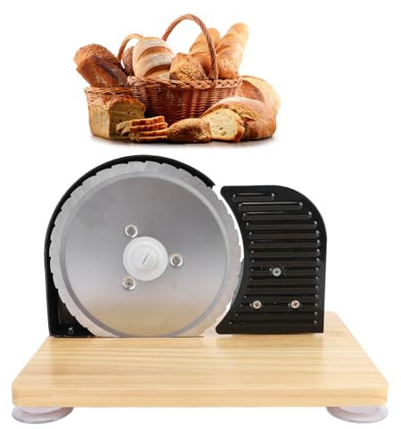 Affettatrice Pane, Manuale Taglia Pane In Acciaio Inox per Fatto In Casa, Spessore Regolabile Taglia Tostato A Manovella, Panetteria Banco Coltello per Panetteria