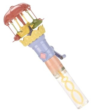 Palitos de Burbujas, soplador de luz de carrusel | Varitas de Burbujas portátiles interactivas para niños, diversión en el Patio Trasero, jardín, césped, cumpleaños, Pascua, Navidad, Halloween