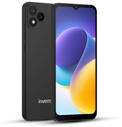 invens Note TK01 Smartphone Pas Cher, 4Go +32Go(TF 256GB) Telephone Portable, 6.6 HD+ Écran, 4250mAh Telephone, 16MP+5MP Téléphone, Triple 4G SIM/GPS/OTG/3.5mm, Noir