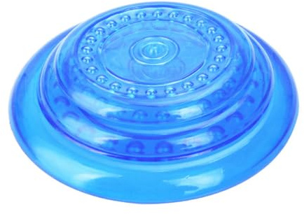 Toyvian Disque Volant Chien Moyen Bleu Jouet à Mordre Plastique Résistant pour Entraînement Extérieur Activité Ludique Chiots Et Grands Chiens