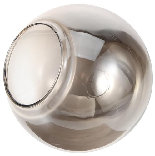 TOKIDNY Paralume in Vetro Trasparente a Sfera Ø130Mm Bordo Ø70Mm Paralume di Ricambio per Lampade a Sospensione Paralumi per Lampadari da Soggiorno in Vetro Ambrato