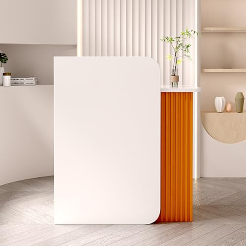 Receptionsskrivbord med låsbar låda, modernt bänkbord för kontor, salong och detaljhandelskassa