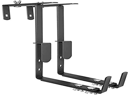 Set di fioriere in ferro piatto ergonomico, 16-26 cm, colore: antracite