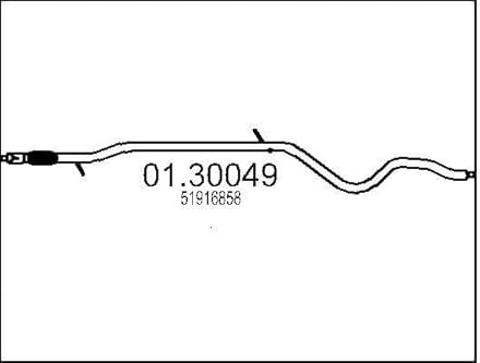 MTS 01.30049 Silenziatore anteriore Marmitta Anteriore Marmitta Anteriore