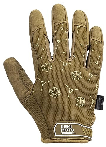 KEMIMOTO Taktiska handskar, militära insatshandskar med pekskärm, taktiska gloves, andas, hela fingrar, utomhushandskar för busushcraft, motorcykel, jakt och säkerhet