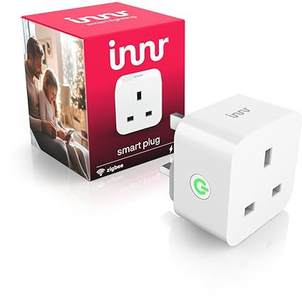 Innr Zigbee Smart Plug, Works with Hue* and Alexa, Works as Zigbee Repeater, Power Monitoring, Smart Socket, 1-Pack