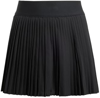 adidas Fille Girls Club Tennis Climacool Pleated Skirt Dress, Black, 14-15 Years