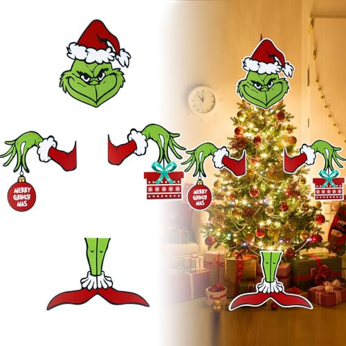 Christmas Decorations for Tree Christmas Tree Topper Tree Ornament Christmas Decor Indoor Home Xmas Party Supplies