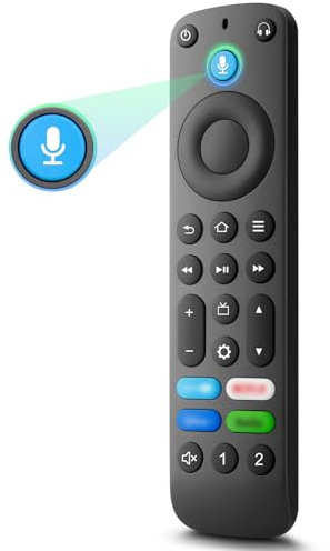 Sprachfernbedienung Ersatz für Fire Smart Streaming Media Geräte, für Fire TV Stick(2nd Gen/3rd Gen/Lite/4K Max)/für Fire TV Cube(1st＆2nd＆3rd Gen)